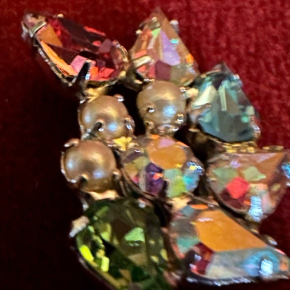 Vintage B.David crystal earring - Picture 3 of 6